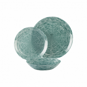 Набор столовый BRUSHMANIA METALLIC GREEN 12пр