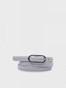 Ремень узкий голубого цвета