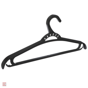 Вешалка для одежды пластик р. 48-50, цв. черный