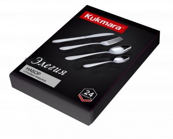 Набор столовых приборов 24 предмета "Элегия" (М02) в сувенирной коробке НСП-24020