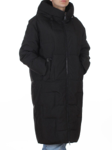 850 BLACK Пальто зимнее женское (200 гр. холлофайбер)