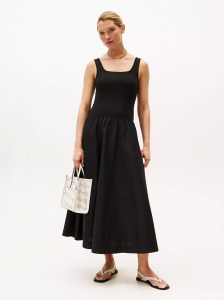 Sleeveless Ribbed Midi Dress