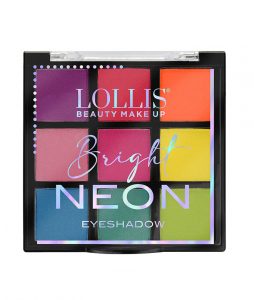 Тени для век LOLLIS Bright Neon EyeShadow 9 Colors 15 г Меркер Косметика
