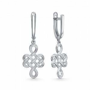 Серьги родированные серебро 925*