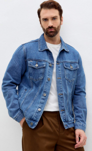 Куртка джинс P011-1336Rus middle blue