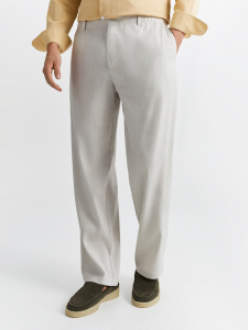 Брюки со льном