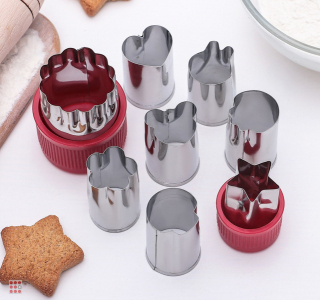 Набор пресс-форм для печенья, 8 шт