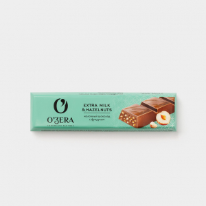 «O'Zera», шоколад молочный Extra milk & Hazelnut, 45 г (упаковка 30 шт)