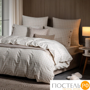 PRIME PRIVE ВАЛЬБО бел (клетка) КПБ 200х210-1/240х260-1/50х70-2/70х70-2, 6 пр., хл.