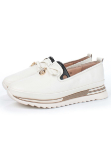 01-5016-2 BEIGE Ботинки демисезонные женские (натуральная кожа)