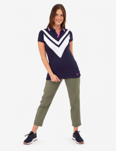 DOUBLE CHEVRON TIPPED POLO SHIRT