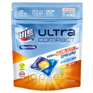 Ultra Compact Anti Mite Care Жидкое средство для стирки, Хлопок, защита цвета, от пылевого клеща, капсулы, 40 шт х 8 гр