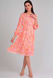 Платье Verita 2202 розово-оранжевый