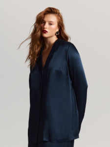 Блуза из атласной вискозы