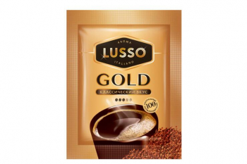 «LUSSO», кофе Gold, растворимый, 2 г (упаковка 80 шт)