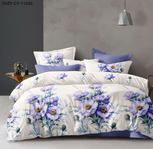 Комплект постельного белья Сиреневая гладь поплин