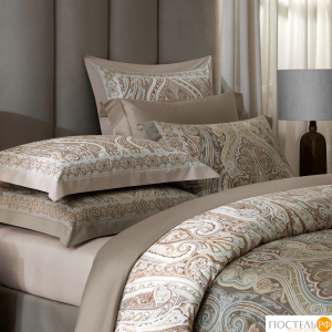 TOGAS АЛЬКАН коричн Наволочка 50х70-1шт, роял сатин