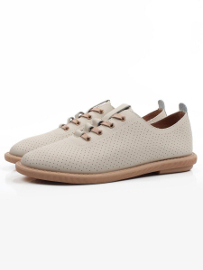 03-YH513-3 BEIGE Полуботинки летние женские (натуральная кожа)