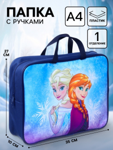 Папка с ручками текстильная А4, 35?27?10 см, «Сестры»