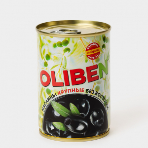 «OLIBEN», маслины крупные без косточки, 290 мл