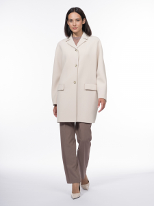 Пальто из плотной вискозной ткани