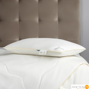 PRIME PRIVE MERINO экрю Подушка 50х70,1пр.,хл.BIODYNAMIC COTTON/меринос.шерсть, 1000 г/м2