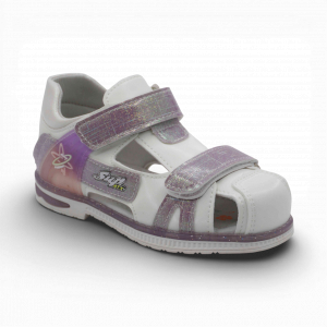 Сандалии В567-13 бело фиолетовые