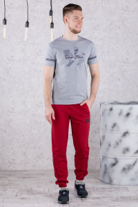 брюки спортивные 
3.MM116B-бордовый