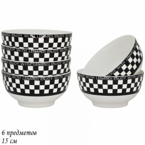 205-422 Набор из 6 салатников 15х6,5см ENJOY в под.уп.(х6)Фарфор