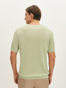 Футболка вязаная из хлопка