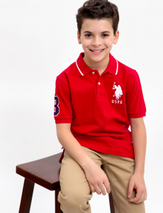 BOYS PIQUE SOLID POLO SHIRT