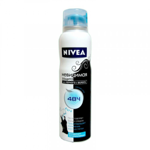 Nivea Дезодорант-антиперспирант спрей Невидимая защита для черного и белого Pure 150 мл