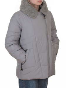 M-8866 GRAY Куртка зимняя женская (150 гр. холлофайбер)