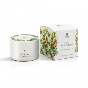 Взбитое масло ши с витамином С и витамином D для иммунитета кожи 50мл Бизорюк