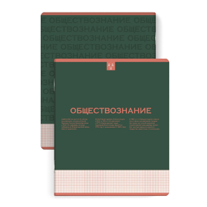 Тетрадь предметная арт. 67492/ ОБЩЕСТВОЗНАНИЕ /48 л., А5+, вн.блок - клетка,