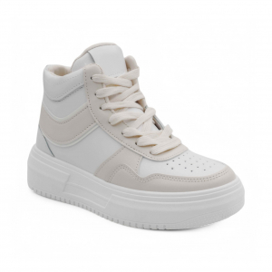 Женские кроссовки В1521-5 бело бежевые