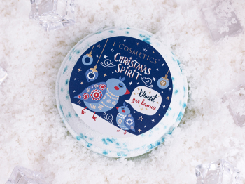 Бурлящий Donut для ванны Christmas Spirit "Donut Blue Crystal" 160 г