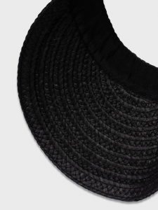 Козырек плетеный черный