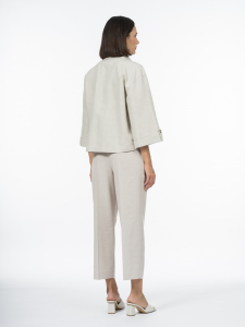 Куртка-рубашка изо льна и хлопка