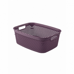 Коробка для хранения DIAMOND фиолетовая M 5л с ручками
