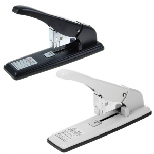 УЦЕНКА Степлер канцелярский №23, до 100 листов, с выдвижным контейнером, МИКС