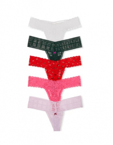 Victoria's Secret 5-Pack Lacie Thong Panties