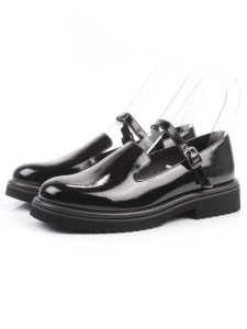 06-DLG05-2 BLACK Туфли женские (натуральная кожа)