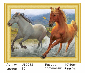 US0232 Без подрамника мозаика 40*50