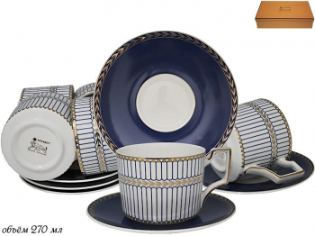 244-013 Чайный набор 12пр. 250 мл в под.уп.(х8) Фарфор