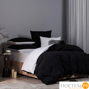 SleepiX ЮКО черн/бел КПБ 200х210-1/230х250-1/50х70-2/70х70-2, 6 пр., модал/бамбук