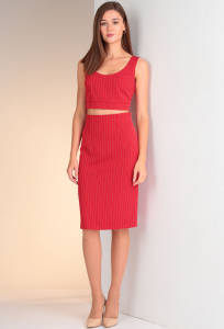 Комплект Viola Style 20435 красный в полоску