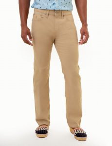 SLIM STRAIGHT 5 POCKET STRETCH CHINO PANTS