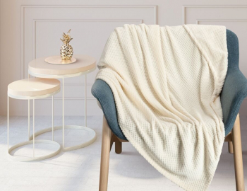 Покрывало-плед КОРАЛ-флис жаккард 