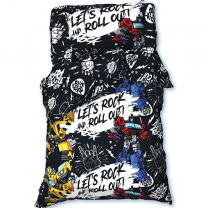 Постельное бельё 1.5 сп Let's rock, 143?215 см, 150?214 см, 50?70 см-1 шт., хлопок 100%, бязь